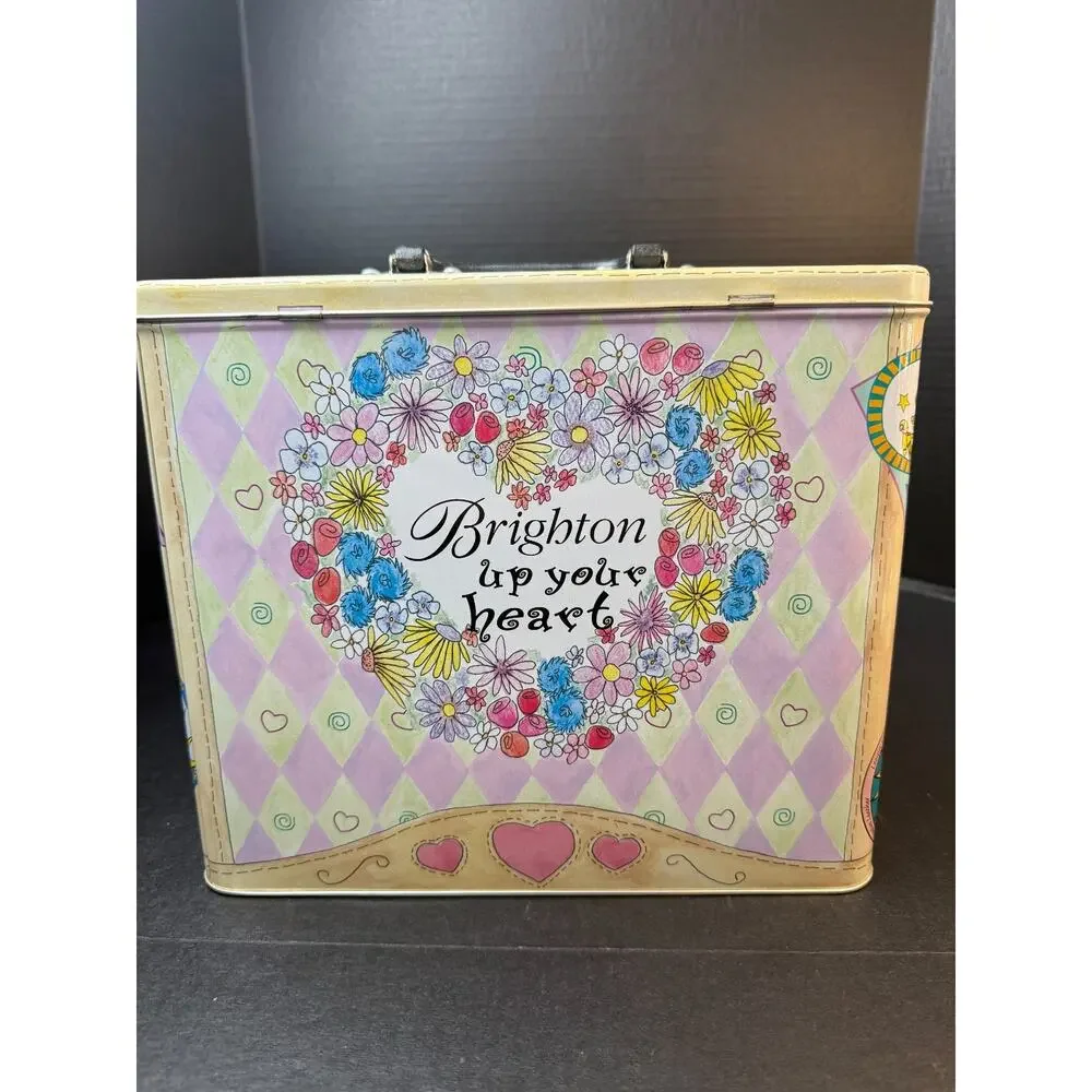 Brighton Brighton Tin Handled Case Unique Retired New